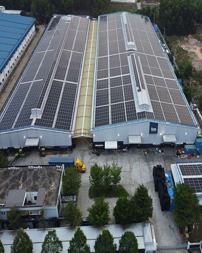 Dự án điện mặt trời áp mái Nhà máy ITM – 3,5 MWp