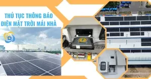 Thủ tục thông báo Điện mặt trời mái nhà