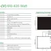 datasheet Tấm pin Jinko 610w