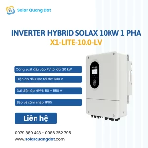 Inverter-Solax-10kW-1-Pha-X1-Lite-10.0-LV