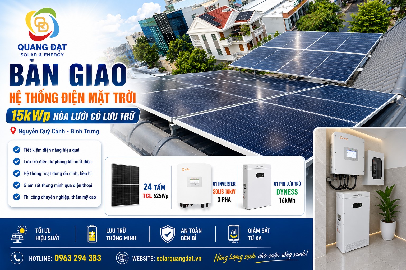 Toàn bộ hệ thế điện năng lượng mặt trời