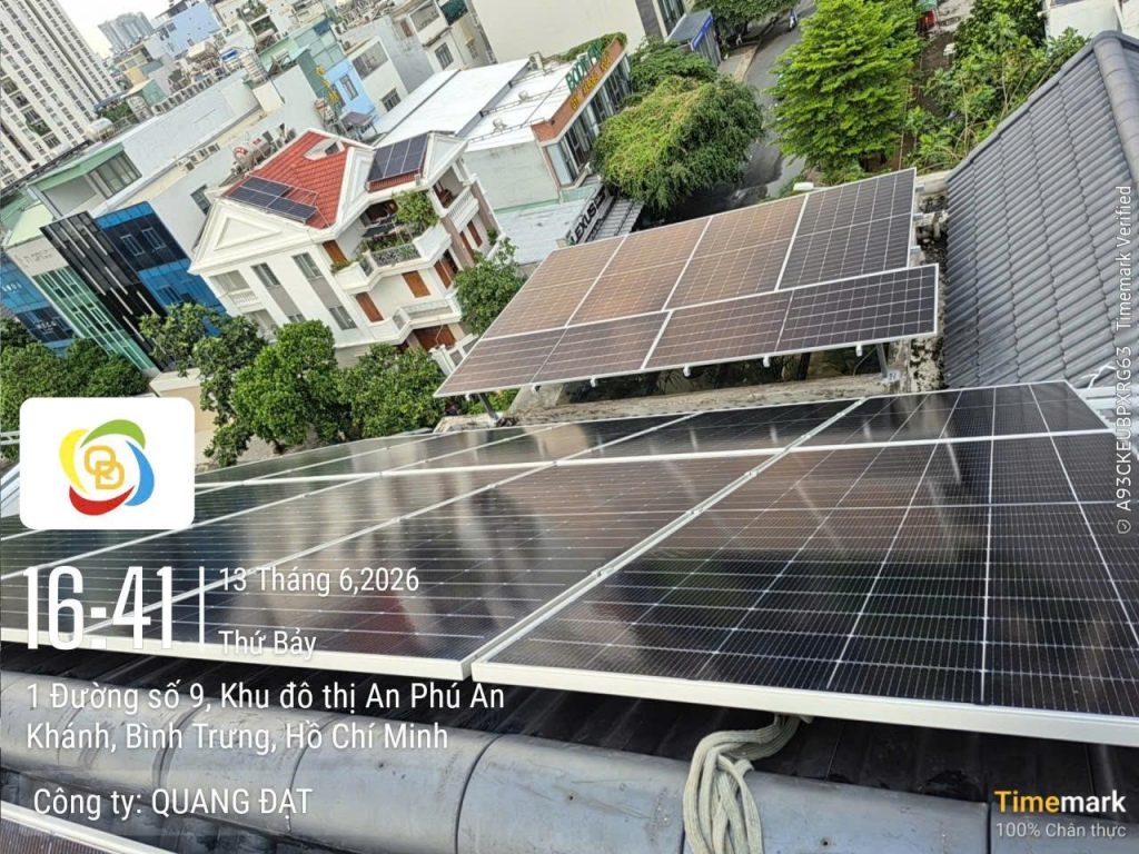 Lắp điện năng lượng mặt trời mái nhà cần những gì
